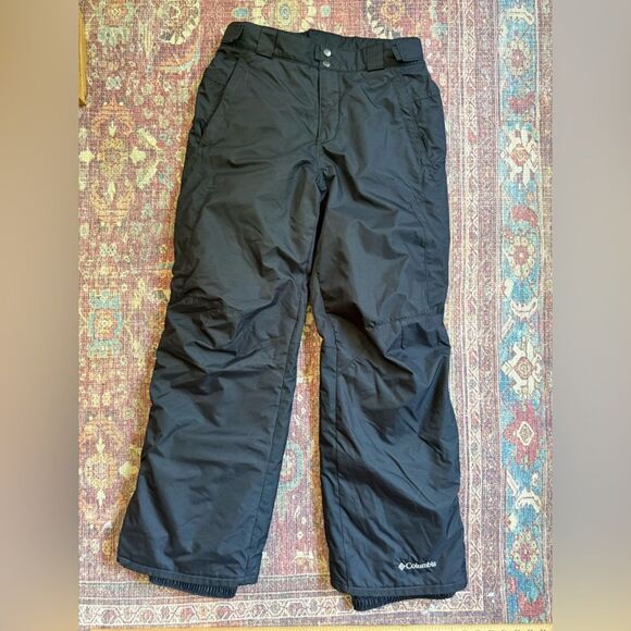 Columbia Black Snow Pants Medium Regular Waterproof Omni Tech - Picture 1 of 14